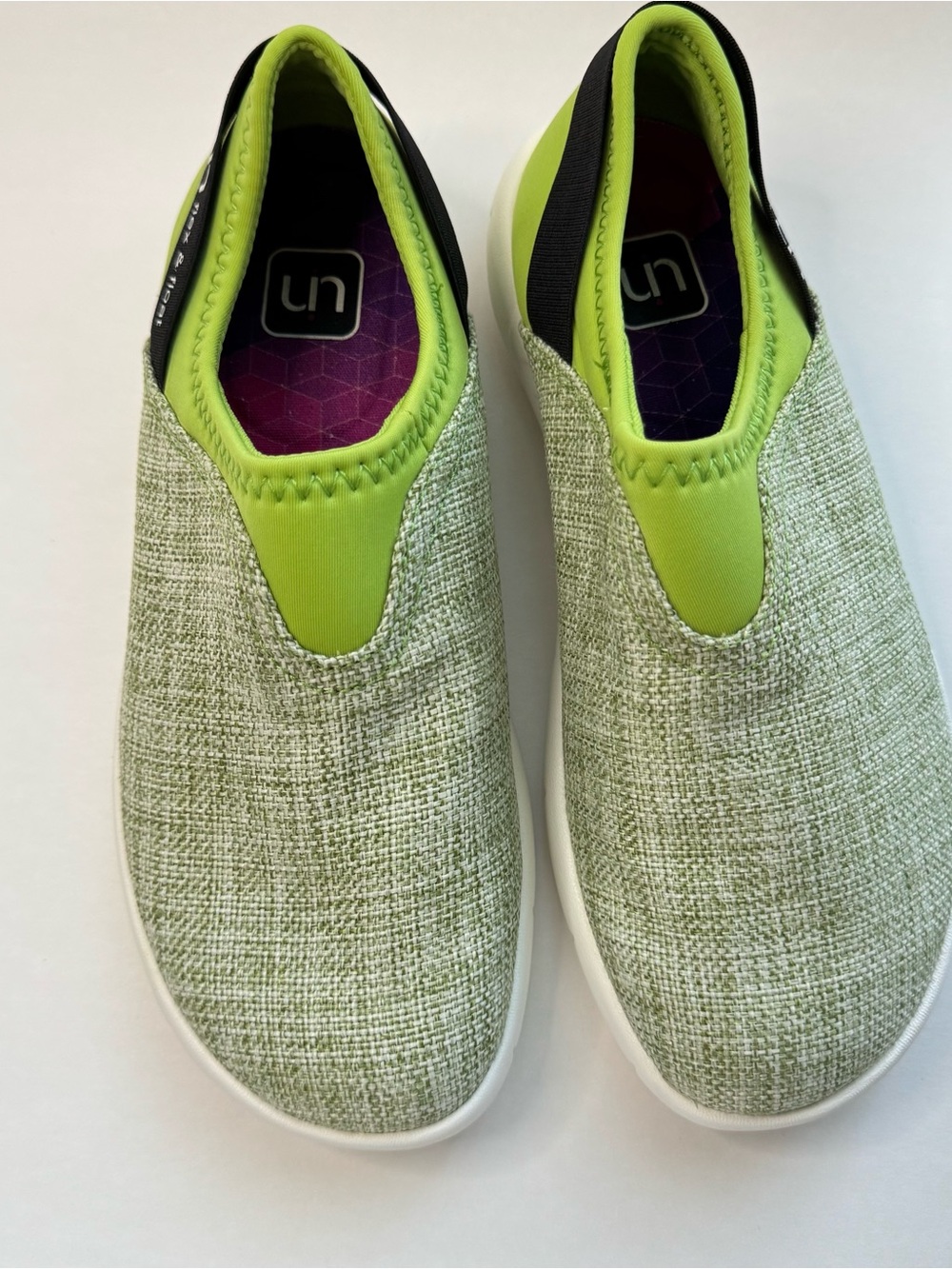 UIN Size 7 Green Verona 2 Super Lightweight Shoes Slip On